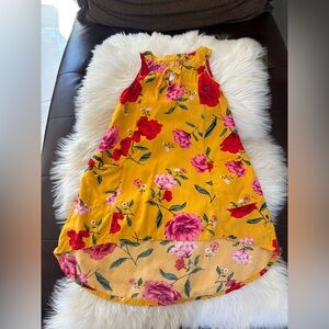 Old Navy Yellow Floral High-Low Sundress